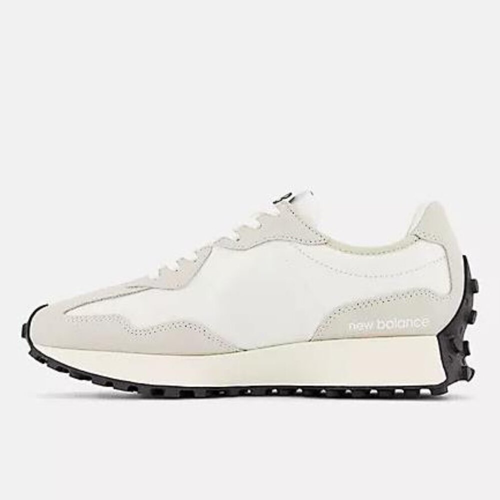 NEW BALANCE Women's 327 Shoes Size 9B In Sea Salt with NB 103 White And Black - Picture 2 of 13